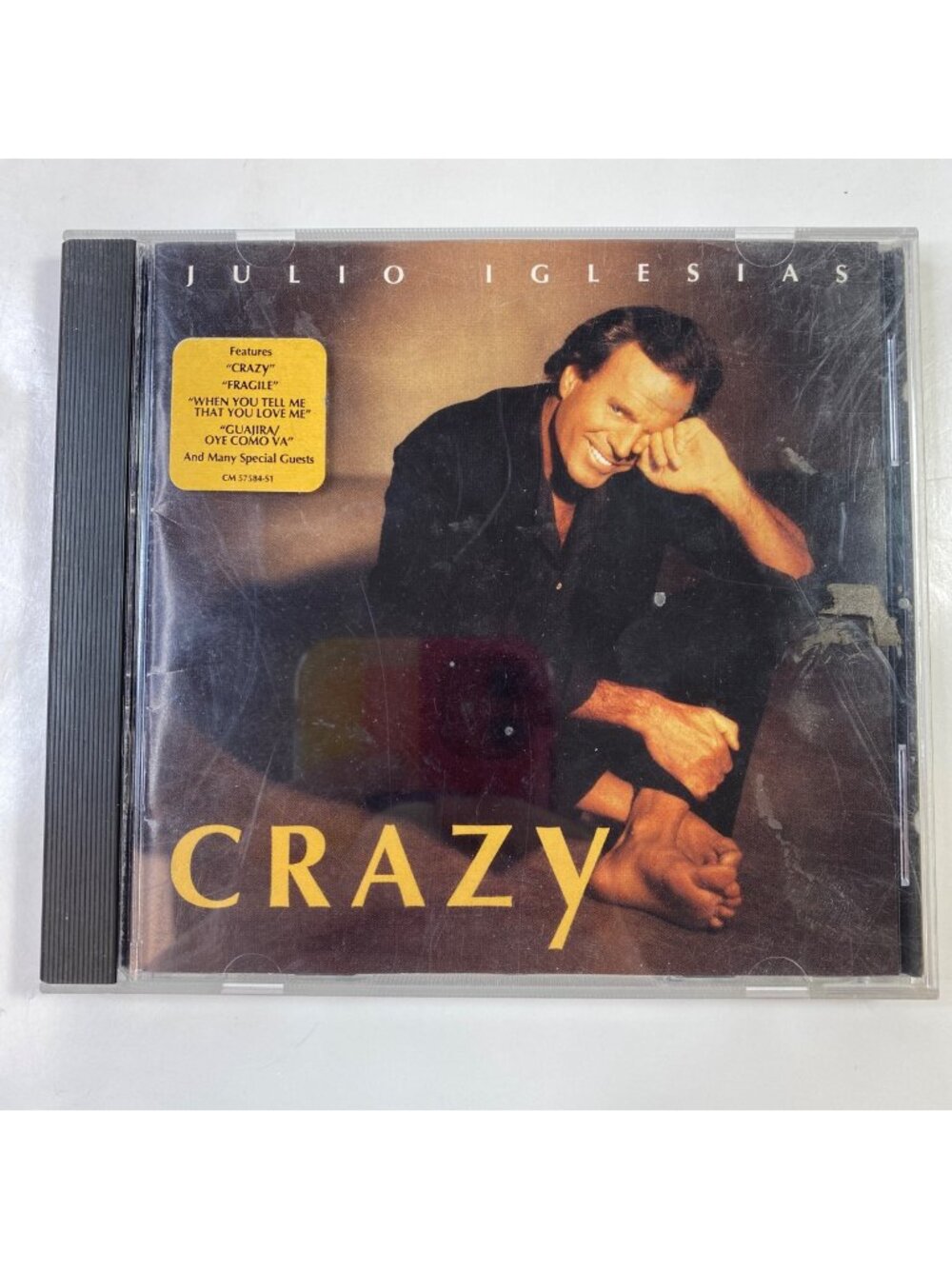 Julio Iglesias Crazy 1994 CD Columbia Pop Ballads Featuring Dolly Parton & More